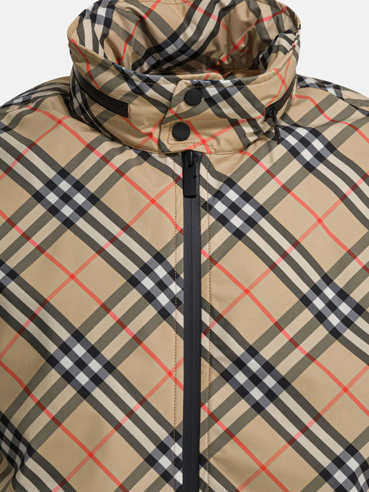 Burberry "Check" windbreaker jacket Beige

