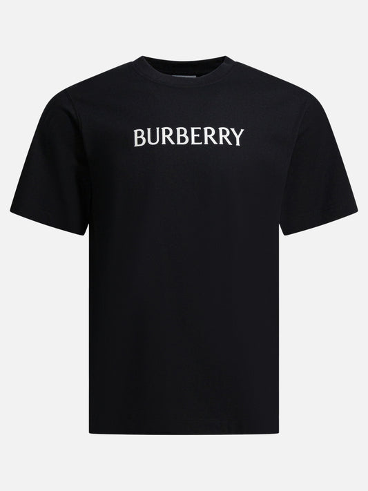 T-shirt girocollo Logo  Nero - Burberry Uomo | PDP | VIETTI Online Store 
