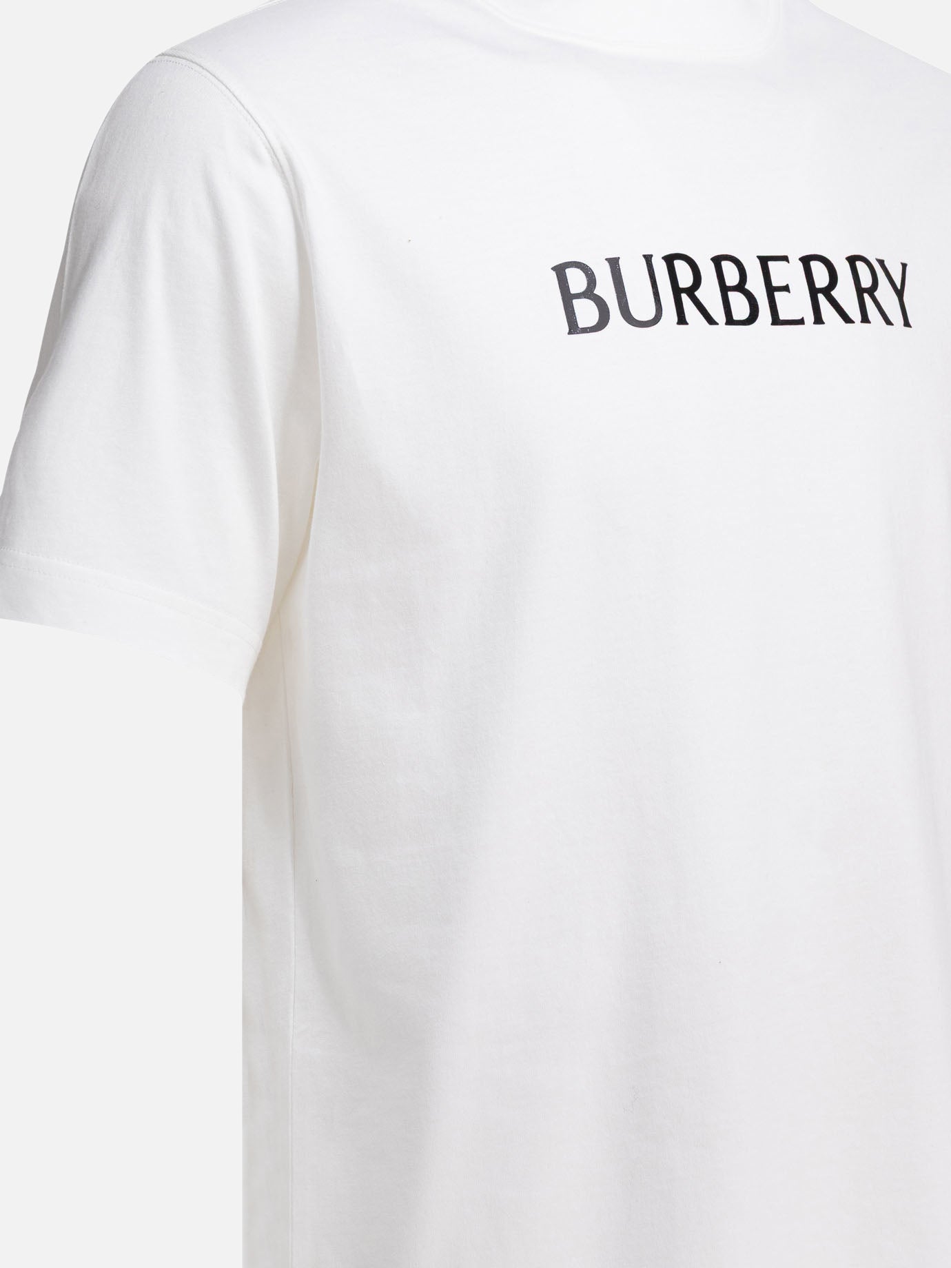 T-shirt girocollo Logo  Bianco - Burberry Uomo | PDP | VIETTI Online Store | thumbnail_4