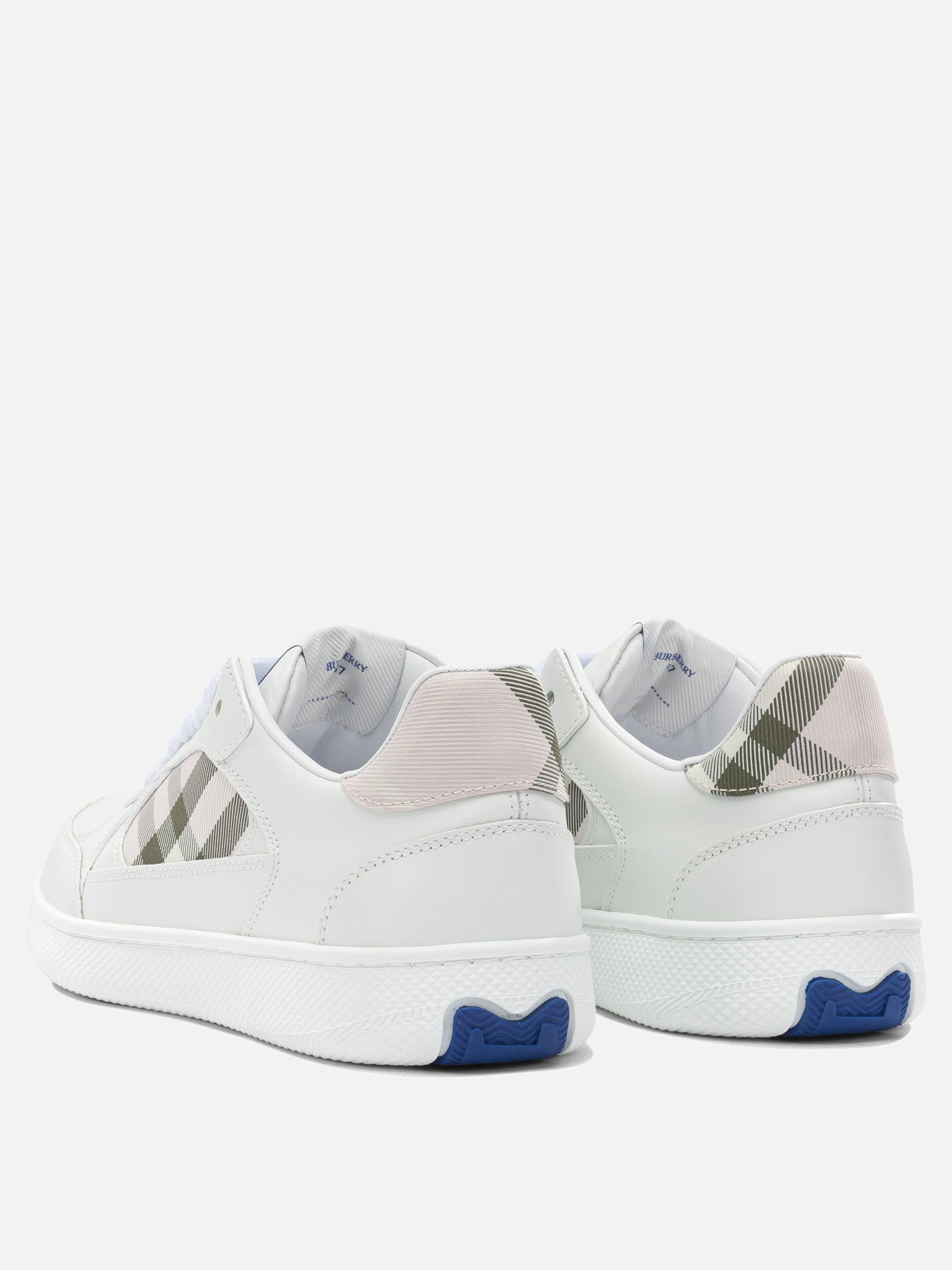 Low top sneakers 73% calf leather 26% nylon 1% polyurethane  White - Burberry Women | PDP | VIETTI Online Store | thumbnail_4