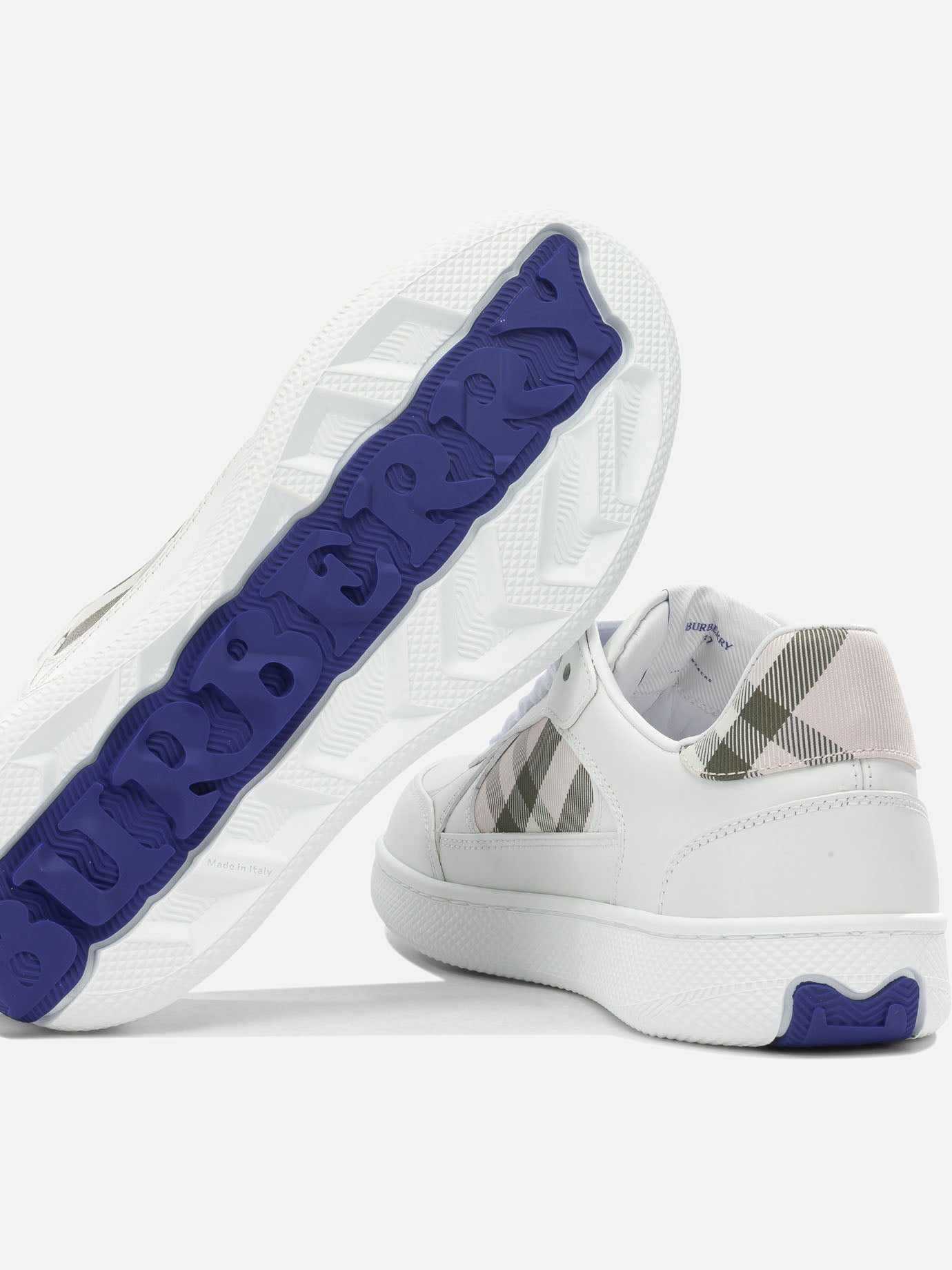 Low top sneakers 73% calf leather 26% nylon 1% polyurethane  White - Burberry Women | PDP | VIETTI Online Store | Zoom-Modal_5
