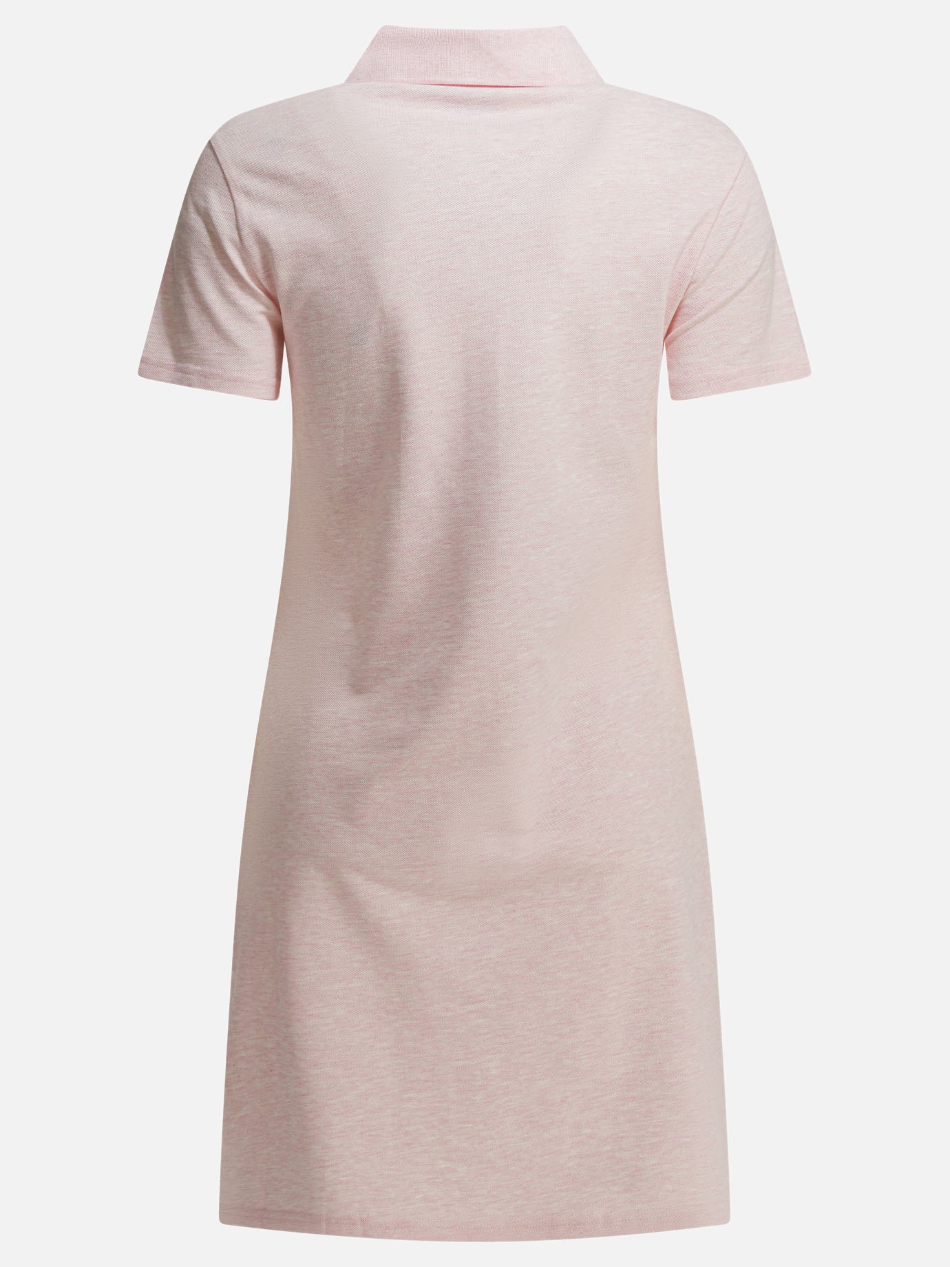 pink burberry dress Check Collar Cotton Polo Shirt Dress in Posy pink - Women