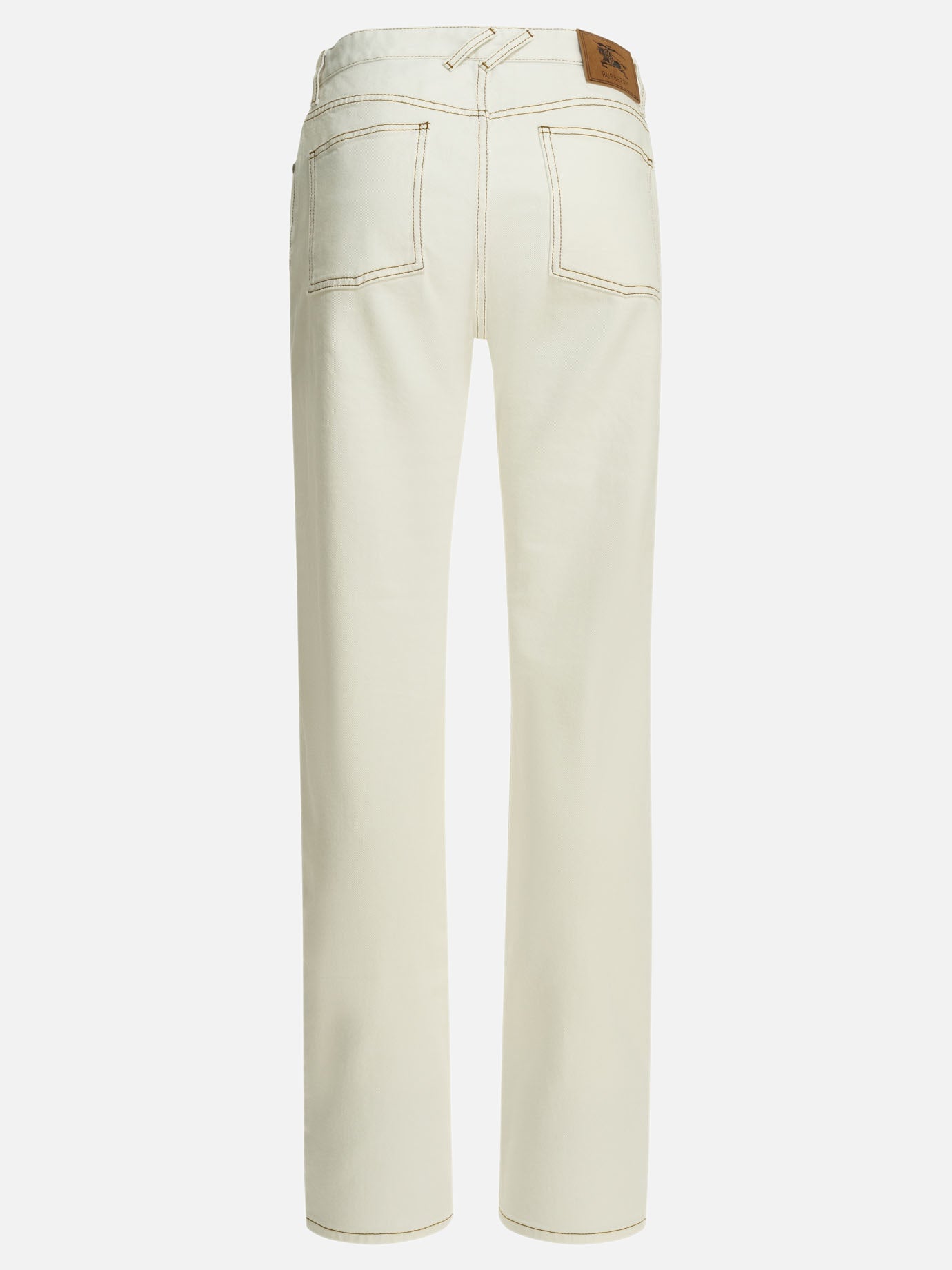 Straight-leg jeans Solid colour  White - Burberry Women | PDP | VIETTI Online Store | thumbnail_2
