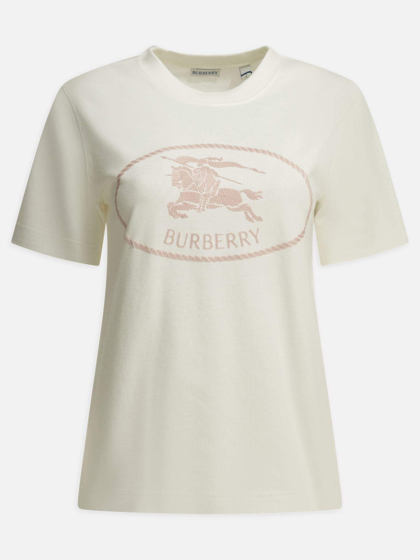 T-shirt girocollo Logo  Bianco - Burberry Donna | PDP | VIETTI Online Store | thumbnail