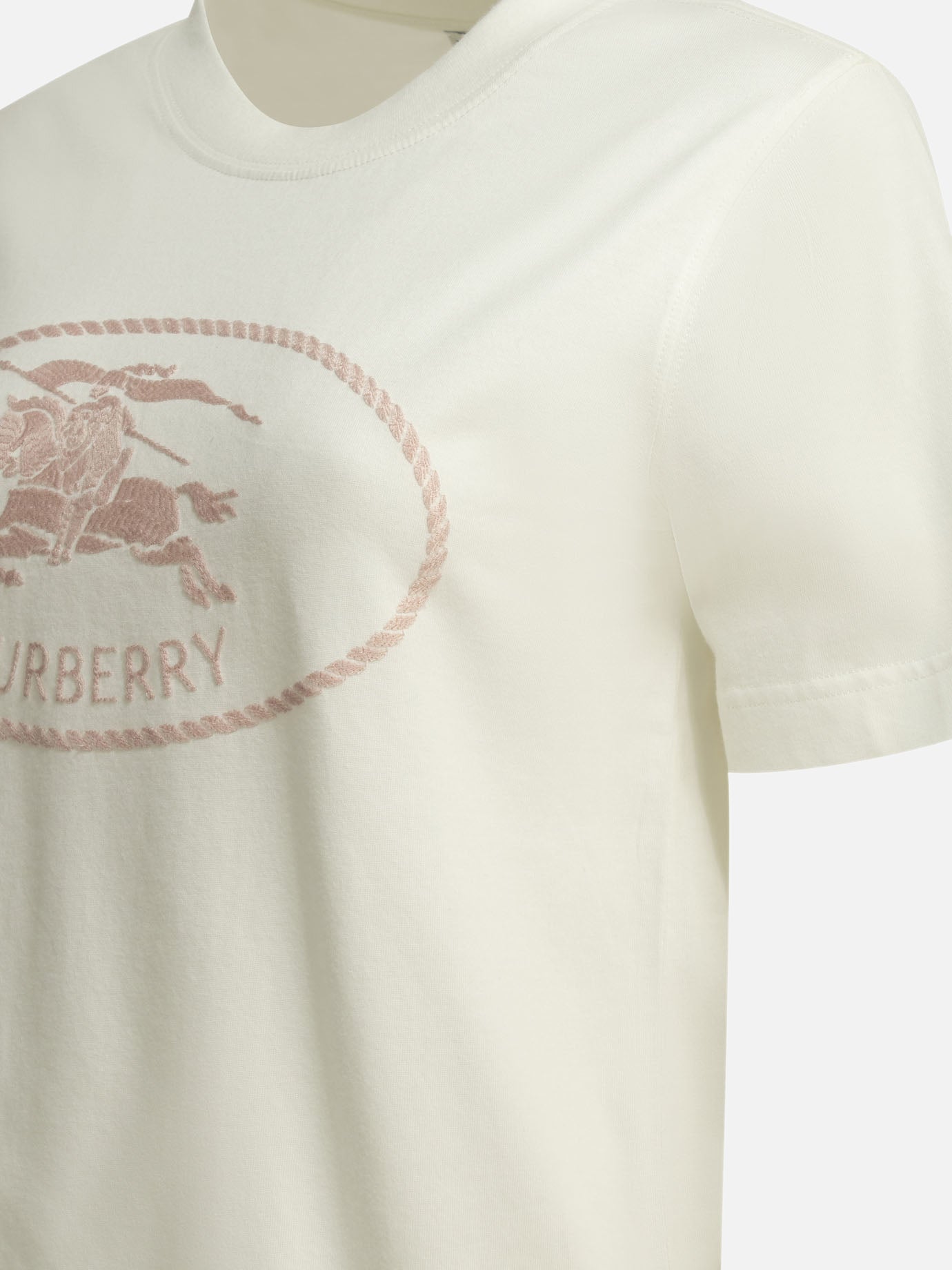 T-shirt girocollo Logo  Bianco - Burberry Donna | PDP | VIETTI Online Store | thumbnail_4
