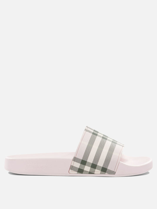 Slides 100% polyurethane  Rosa - Burberry Donna | VIETTI Online Store 
