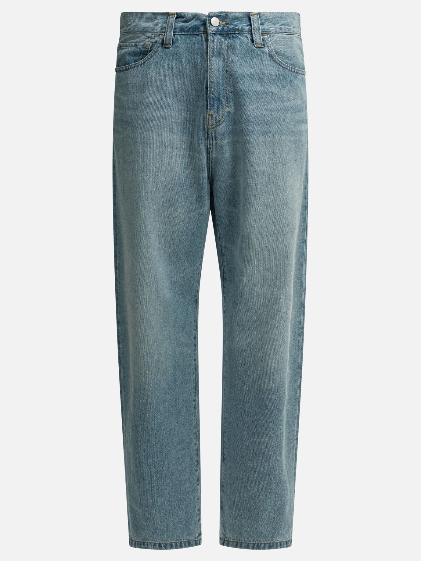 Wide-leg jeans 100% cotton  Light blue - Carhartt WIP Men | PDP | VIETTI Online Store | Zoom-Modal
