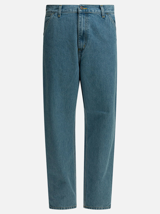 Carhartt WIP "Single Knee" Wide Leg Jeans Blue

