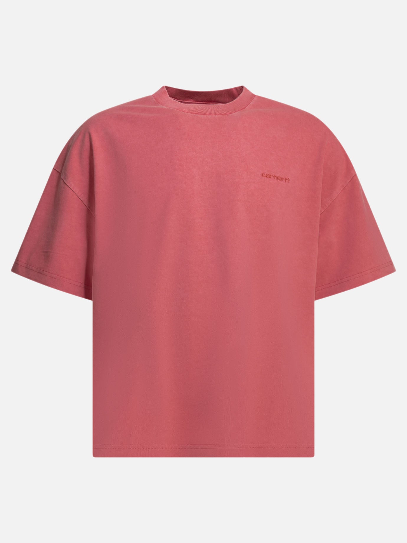 Crewneck t-shirts Logo  Fuchsia - Carhartt WIP Men | PDP | VIETTI Online Store | Zoom-Modal
