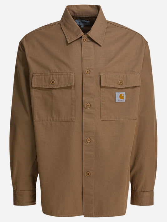 Giacche overshirt Solid colour  Beige - Carhartt WIP Uomo | VIETTI Online Store 
