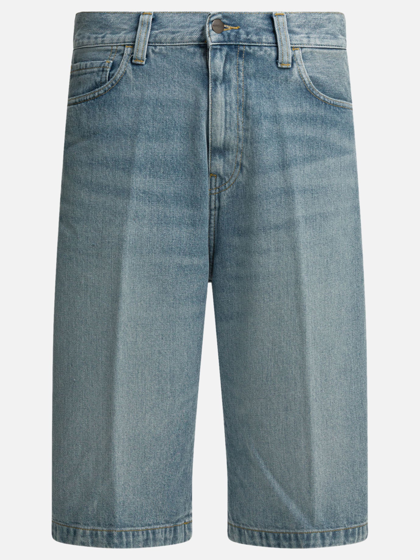 Five pockets shorts Solid colour  Light blue - Carhartt WIP Men | PDP | VIETTI Online Store | thumbnail