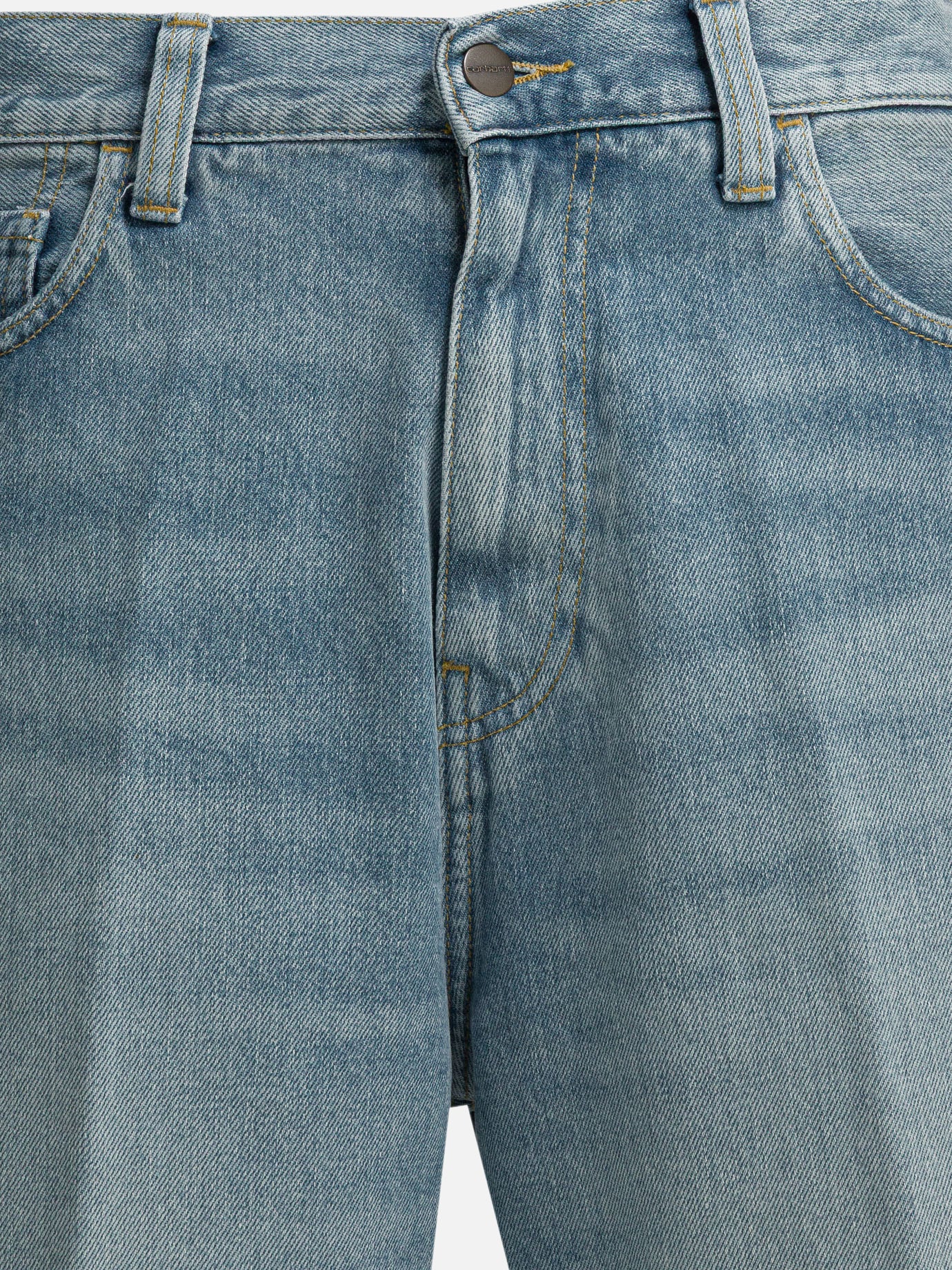 Five pockets shorts Solid colour  Light blue - Carhartt WIP Men | PDP | VIETTI Online Store | Zoom-Modal_3
