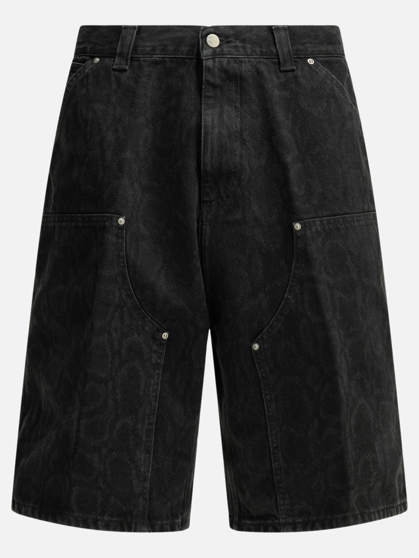 Utility shorts Solid colour  Black - Carhartt WIP Men | PDP | VIETTI Online Store | thumbnail