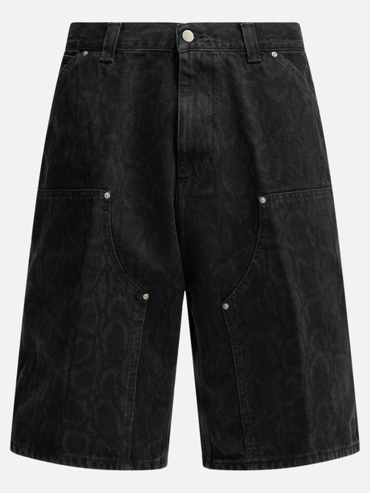 Utility shorts Solid colour  Black - Carhartt WIP Men | PLP | VIETTI Online Store 
