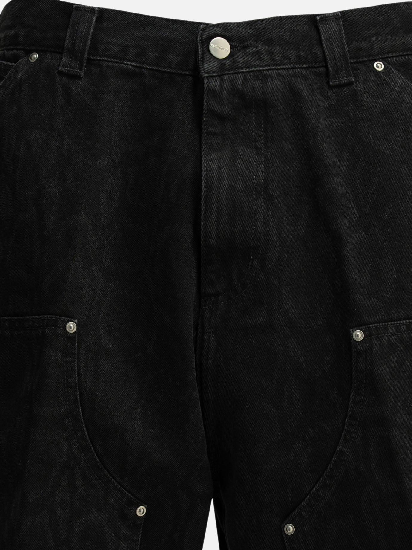 Utility shorts Solid colour  Black - Carhartt WIP Men | PDP | VIETTI Online Store | thumbnail_3
