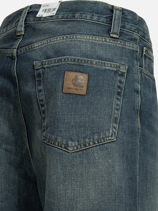 Carhartt WIP "Aaron" Wide leg jeans Blue

