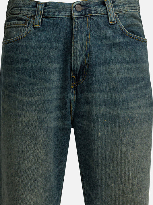 Carhartt WIP "Aaron" Wide leg jeans Blue

