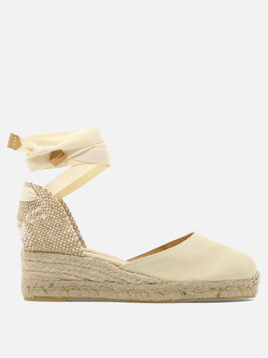 Castañer "Carina 50mm" high espadrilles Beige

