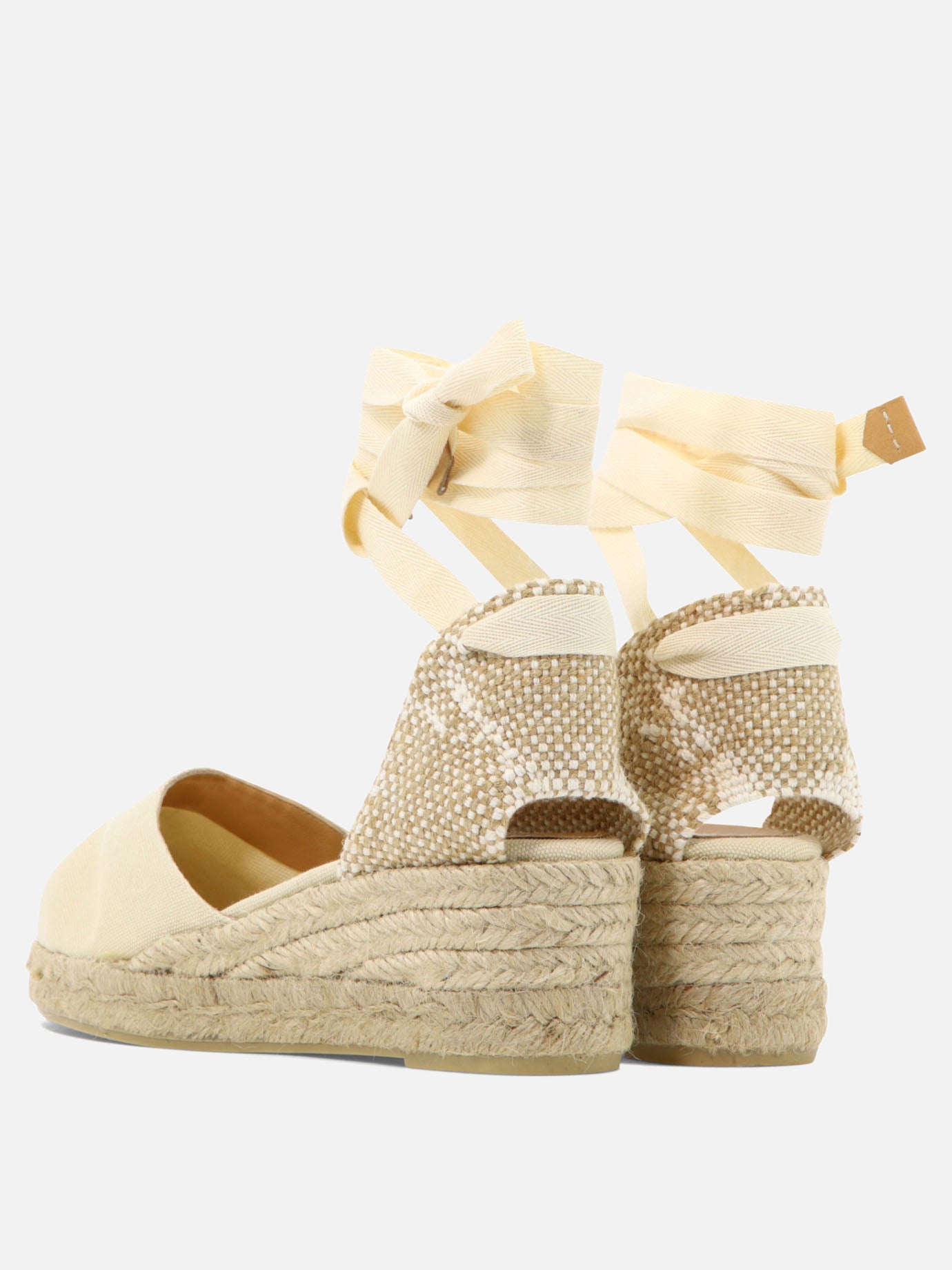 Heeled espadrilles 100% organic cotton - 100% rubber  Beige - Castañer Women | PDP | VIETTI Online Store | Zoom-Modal_4
