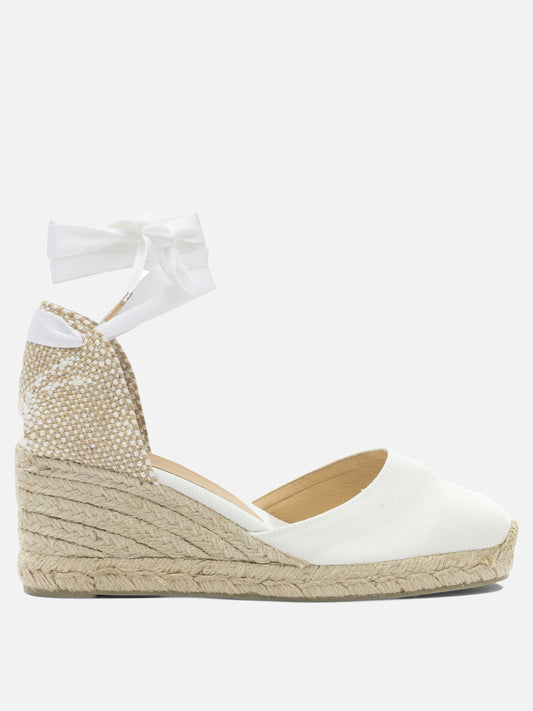 Castañer "Carina 70mm" high espadrilles White

