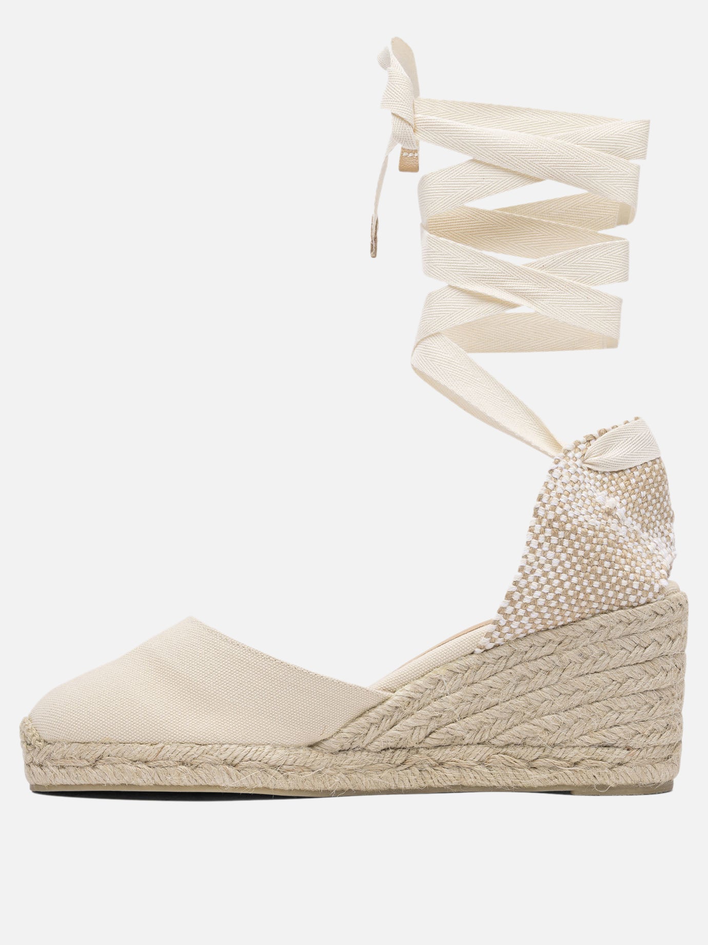 Espadrilles alte 100% organic cotton - 100% rubber  Beige - Castañer Donna | PDP | VIETTI Online Store | Zoom-Modal_3
