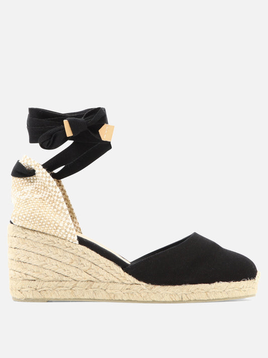 Espadrilles alte 100% organic cotton - 100% rubber  Nero - Castañer Donna | PLP | VIETTI Online Store 
