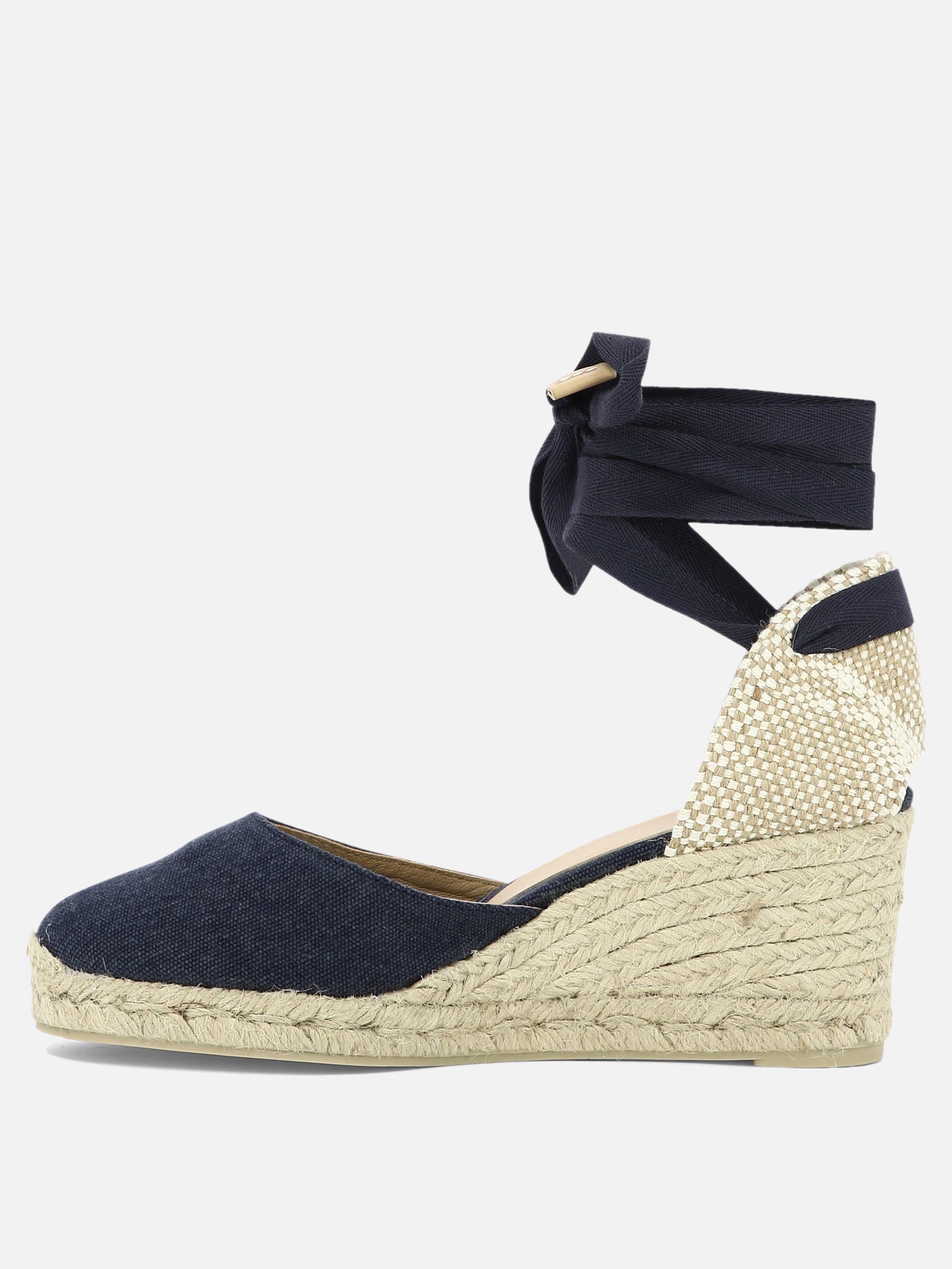 Espadrilles alte 100% organic cotton - 100% rubber  Blu - Castañer Donna | PDP | VIETTI Online Store | Zoom-Modal_3
