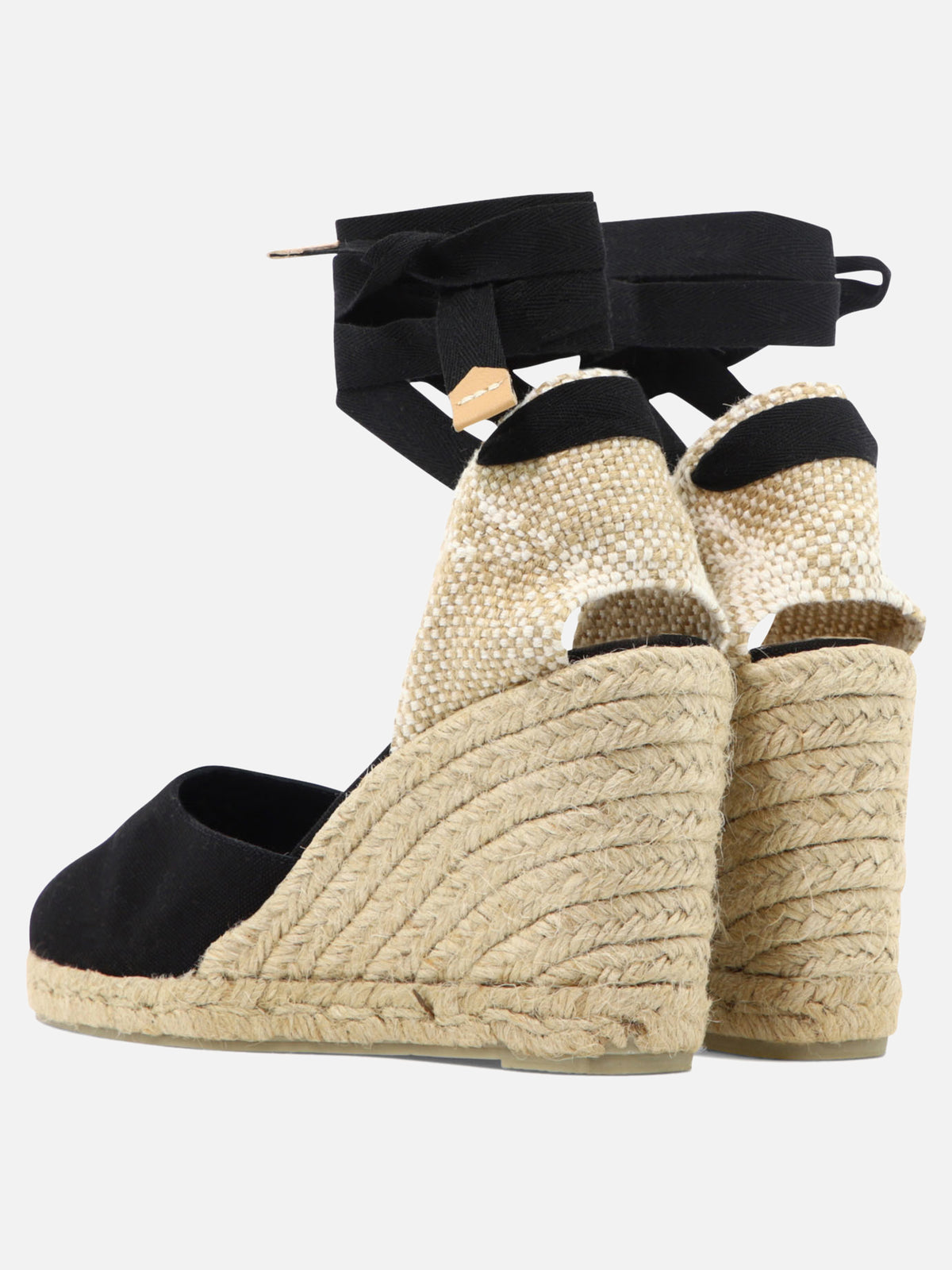 Castañer "Carina 90mm" high espadrilles Black - VIETTI