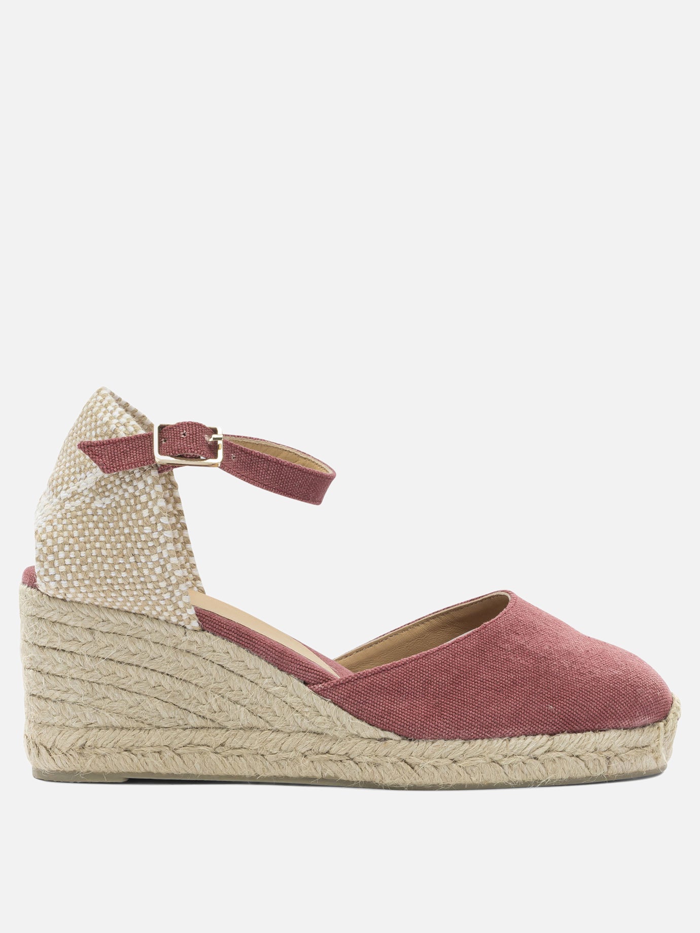 Heeled espadrilles 100% cotton - 100% rubber  Fuchsia - Castañer Women | PDP | VIETTI Online Store | Zoom-Modal
