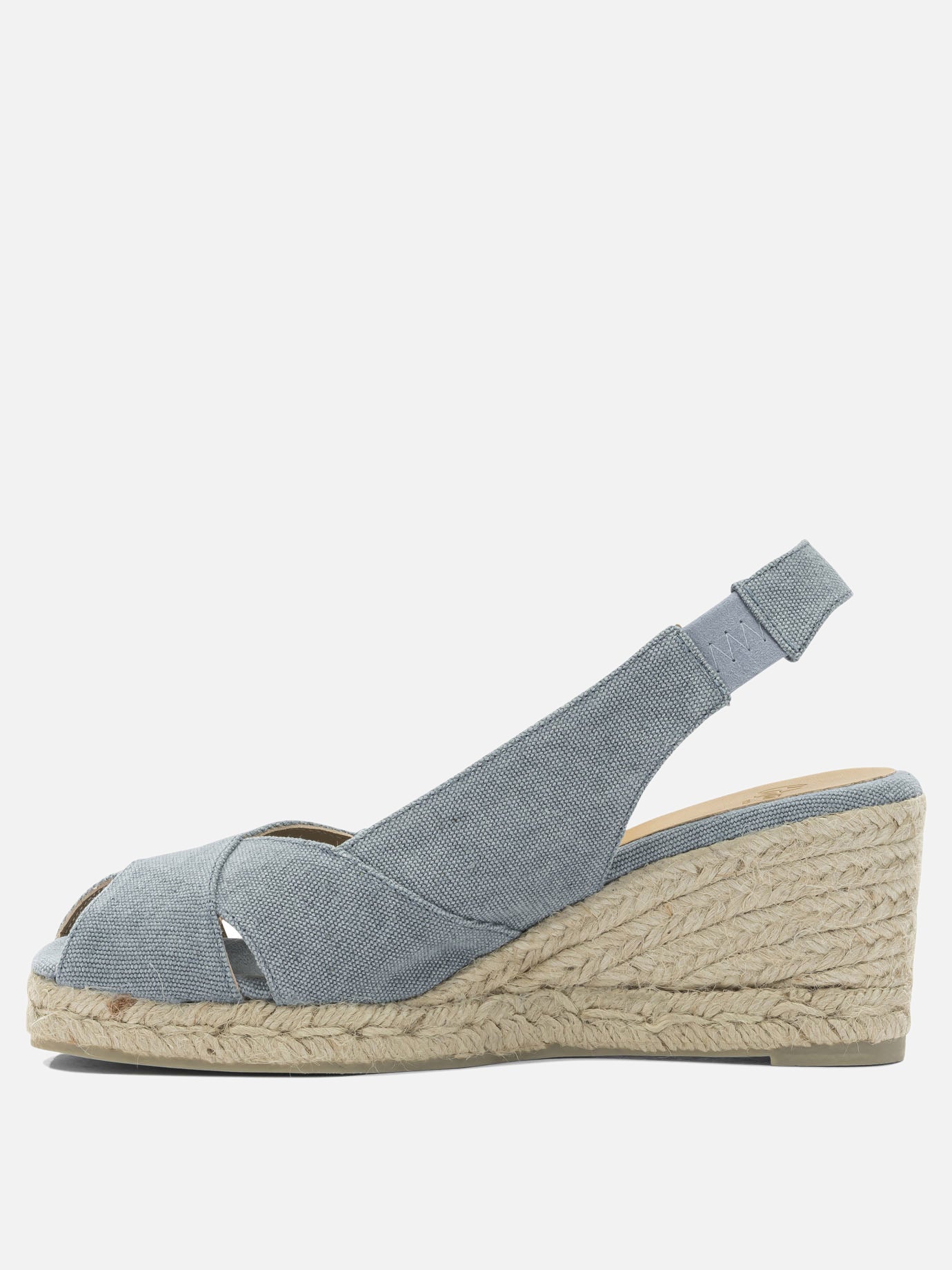 Heeled espadrilles 100% cotton - 100% rubber  Light blue - Castañer Women | PDP | VIETTI Online Store | Zoom-Modal_3
