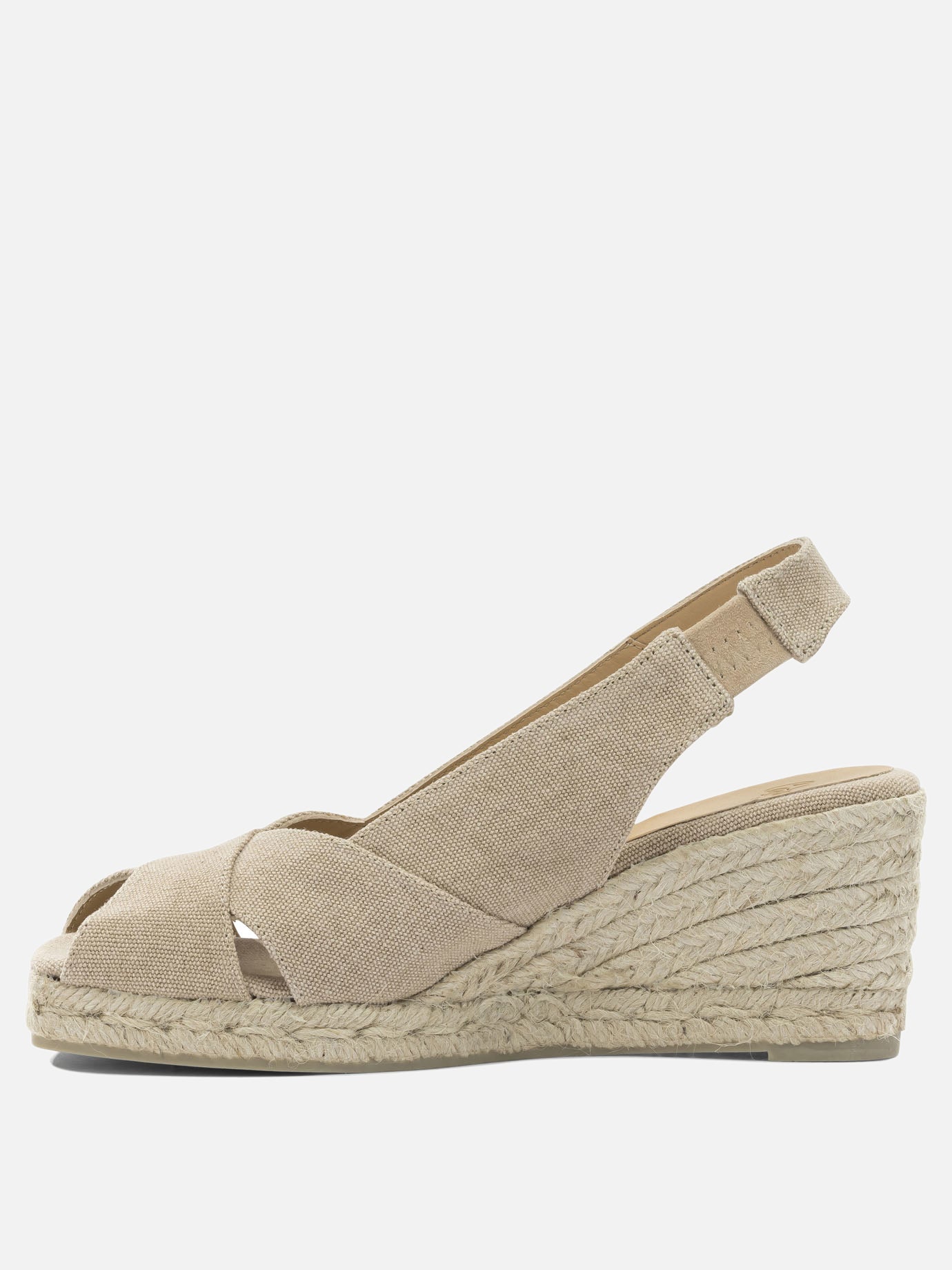 Heeled espadrilles 100% cotton - 100% rubber  Beige - Castañer Women | PDP | VIETTI Online Store | Zoom-Modal_3
