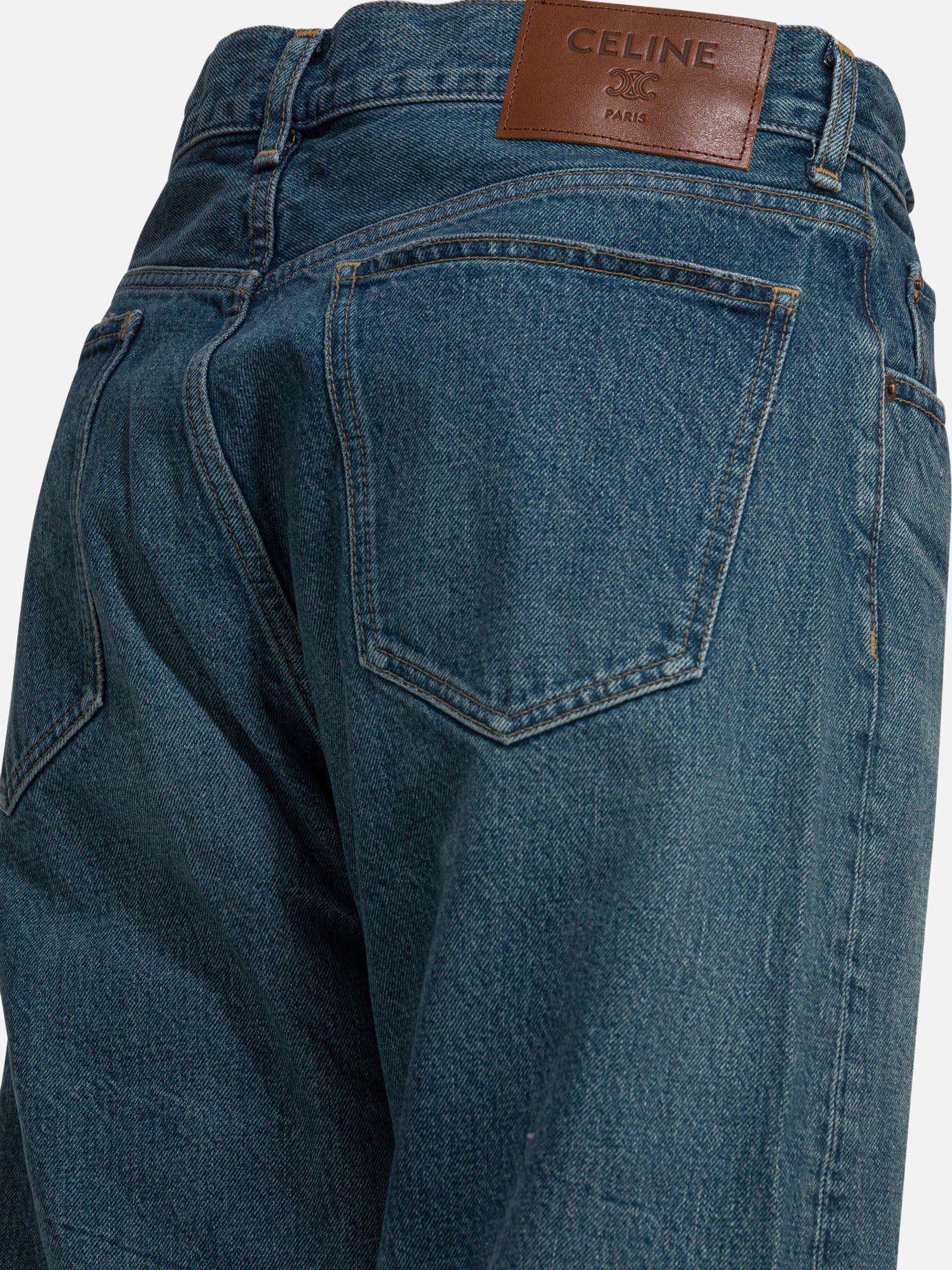 Jeans a gamba larga 100% cotton  Blu - Celine Uomo | PDP | VIETTI Online Store | Zoom-Modal_4

