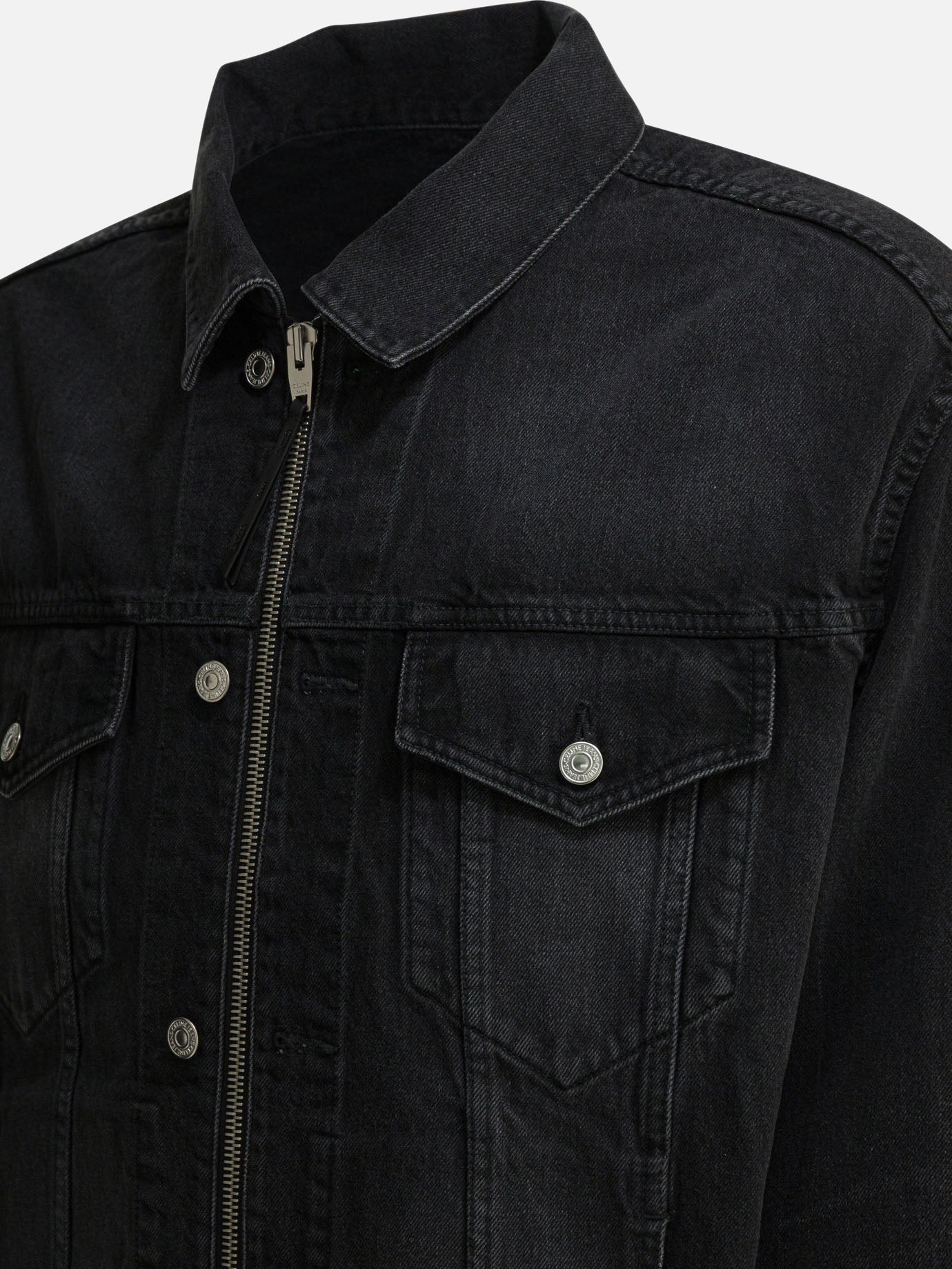 Giacche in denim 100% cotton  Nero - Celine Uomo | PDP | VIETTI Online Store | thumbnail_4