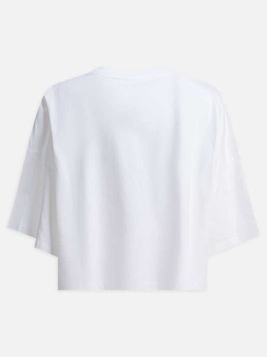 T-shirt girocollo Logo  Bianco - Chloé Donna | VIETTI Online Store | 2
