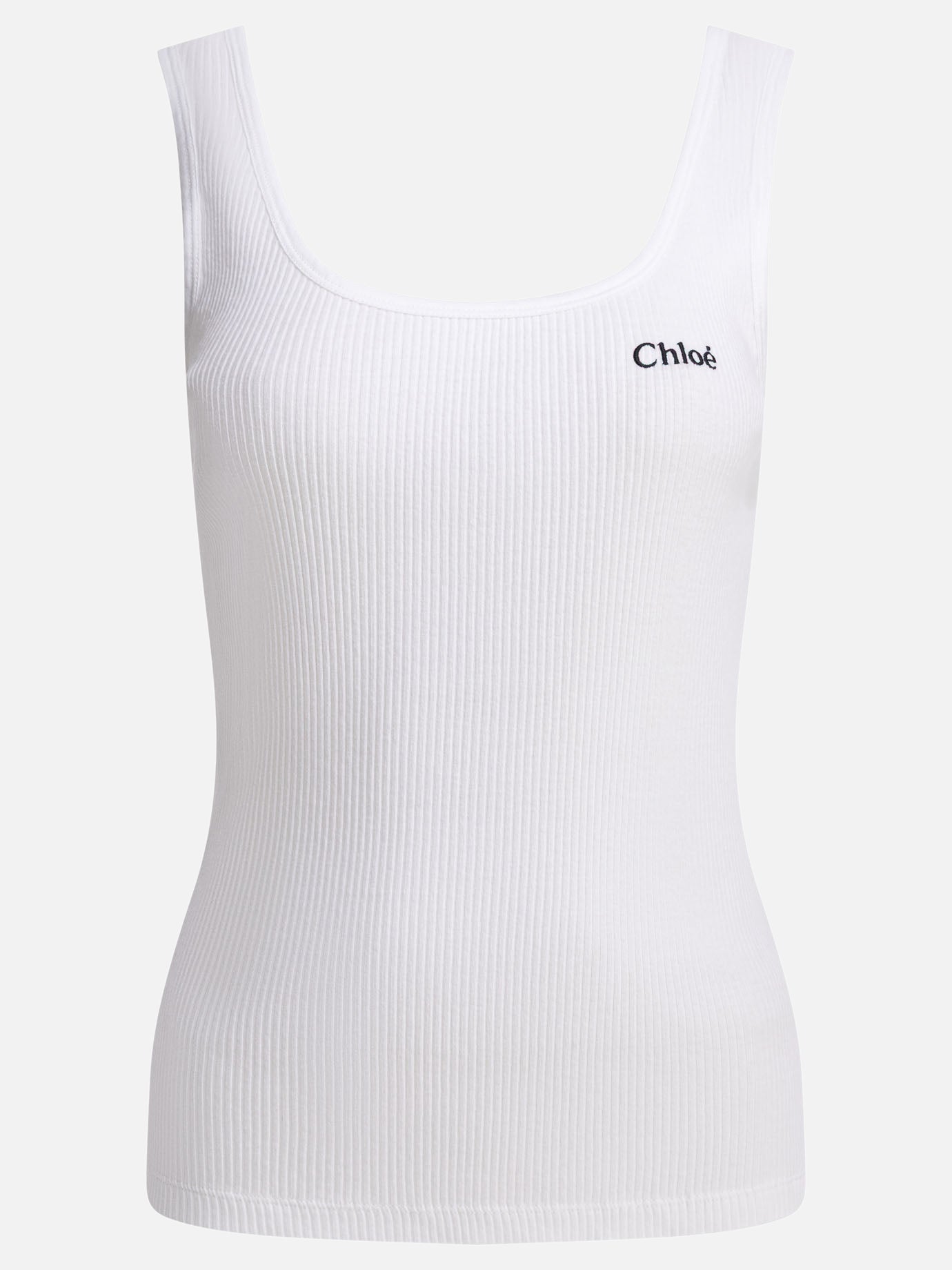 Tank tops Logo  White - Chloé Women | PDP | VIETTI Online Store | thumbnail