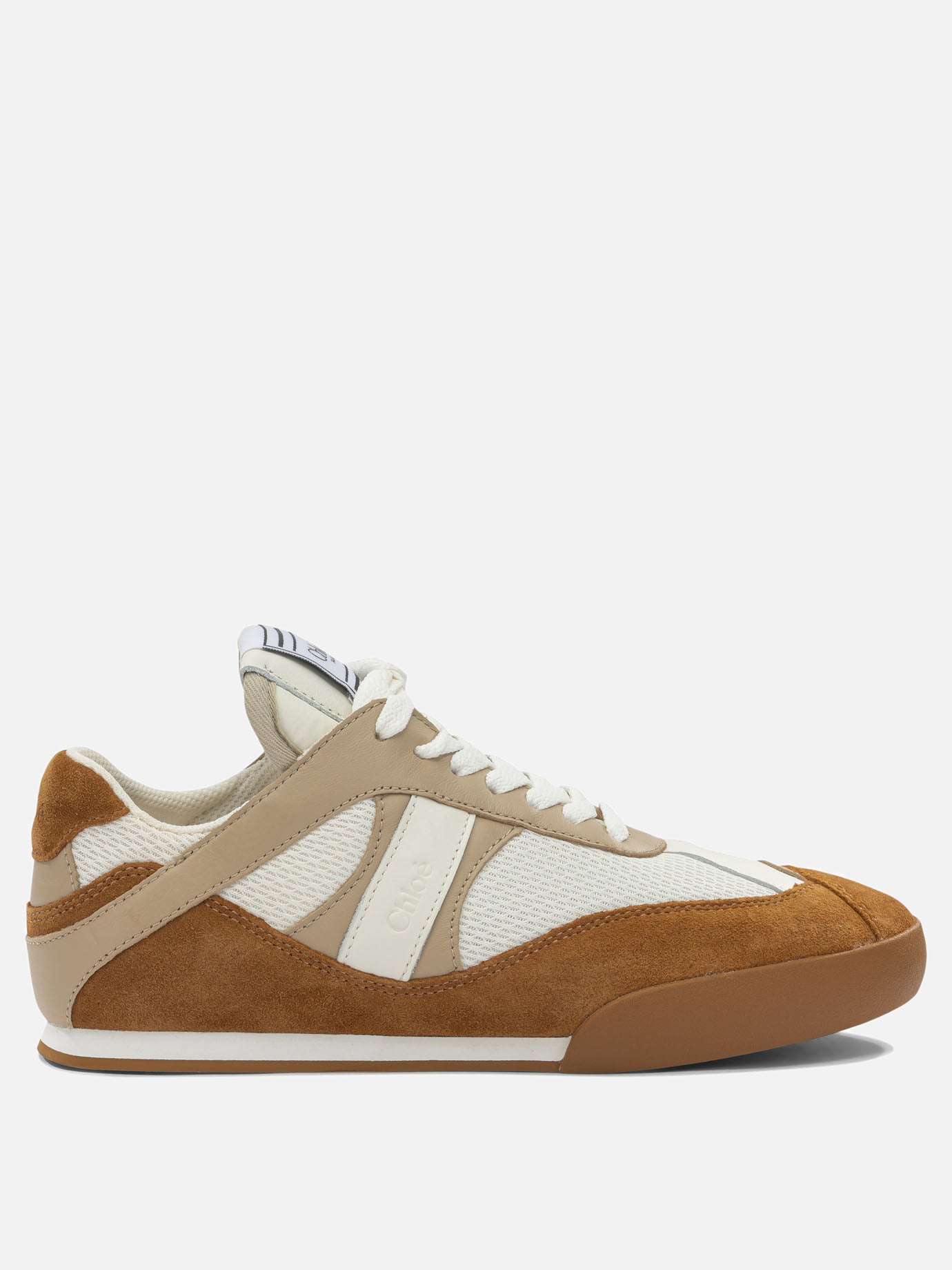 Low top sneakers 60% leather 40% polyester - 100% rubber  Brown - Chloé Women | PDP | VIETTI Online Store | Zoom-Modal
