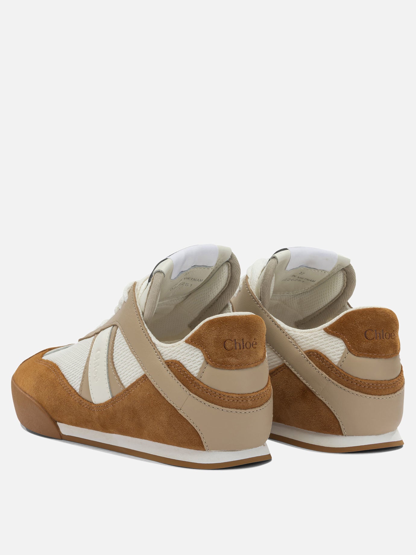 Low top sneakers 60% leather 40% polyester - 100% rubber  Brown - Chloé Women | PDP | VIETTI Online Store | thumbnail_4