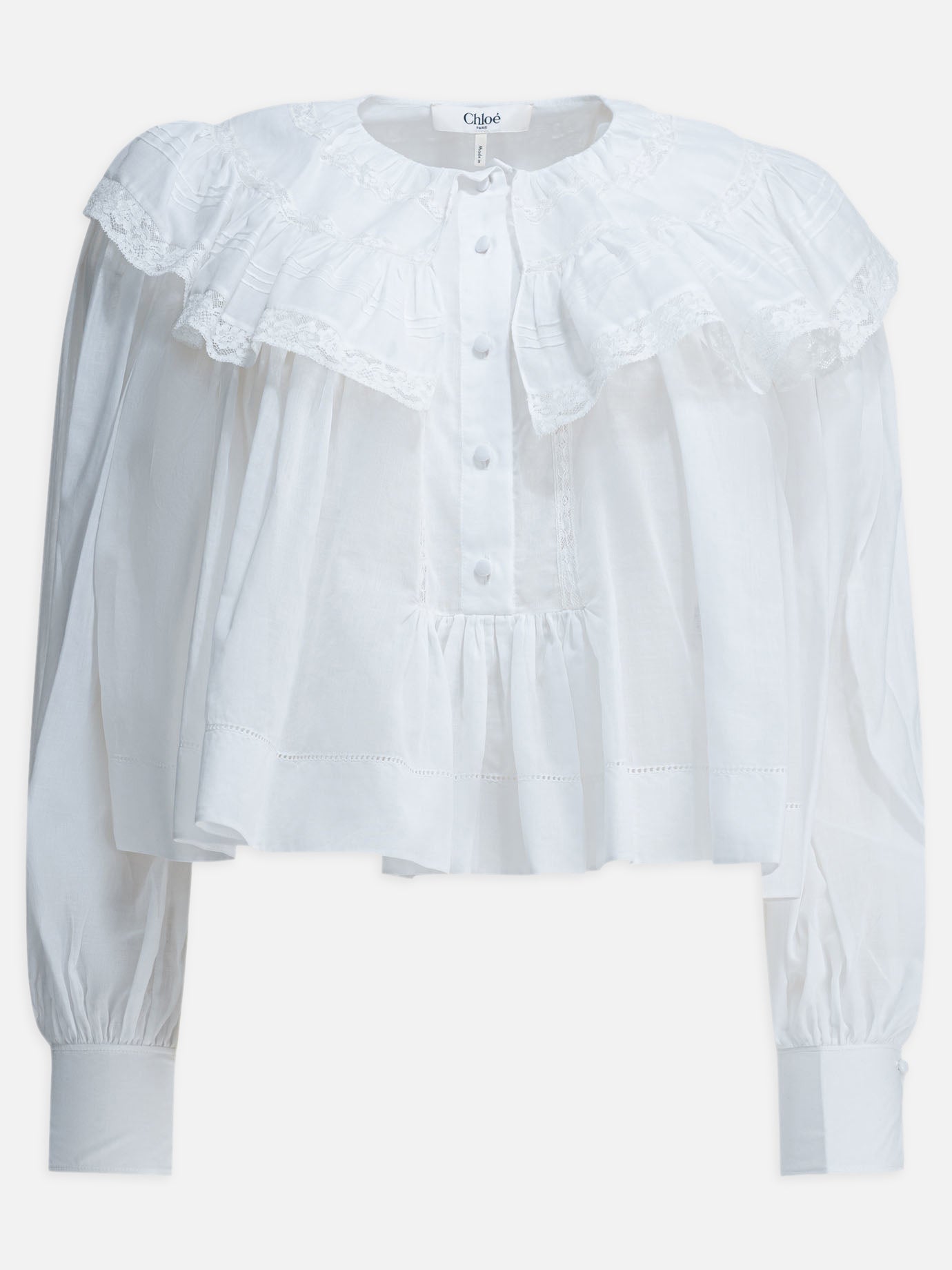 Casual tops Embroidered  White - Chloé Women | PDP | VIETTI Online Store | Zoom-Modal
