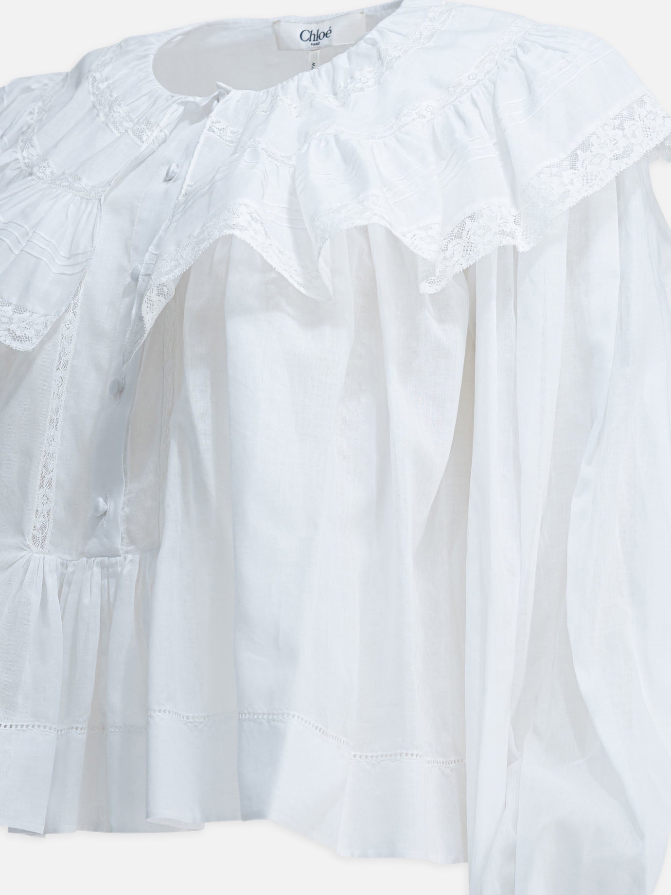 Casual tops Embroidered  White - Chloé Women | PDP | VIETTI Online Store | Zoom-Modal_4
