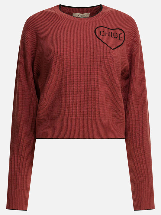 Maglioni girocollo Logo  Rosa - Chloé Donna | PLP | VIETTI Online Store 
