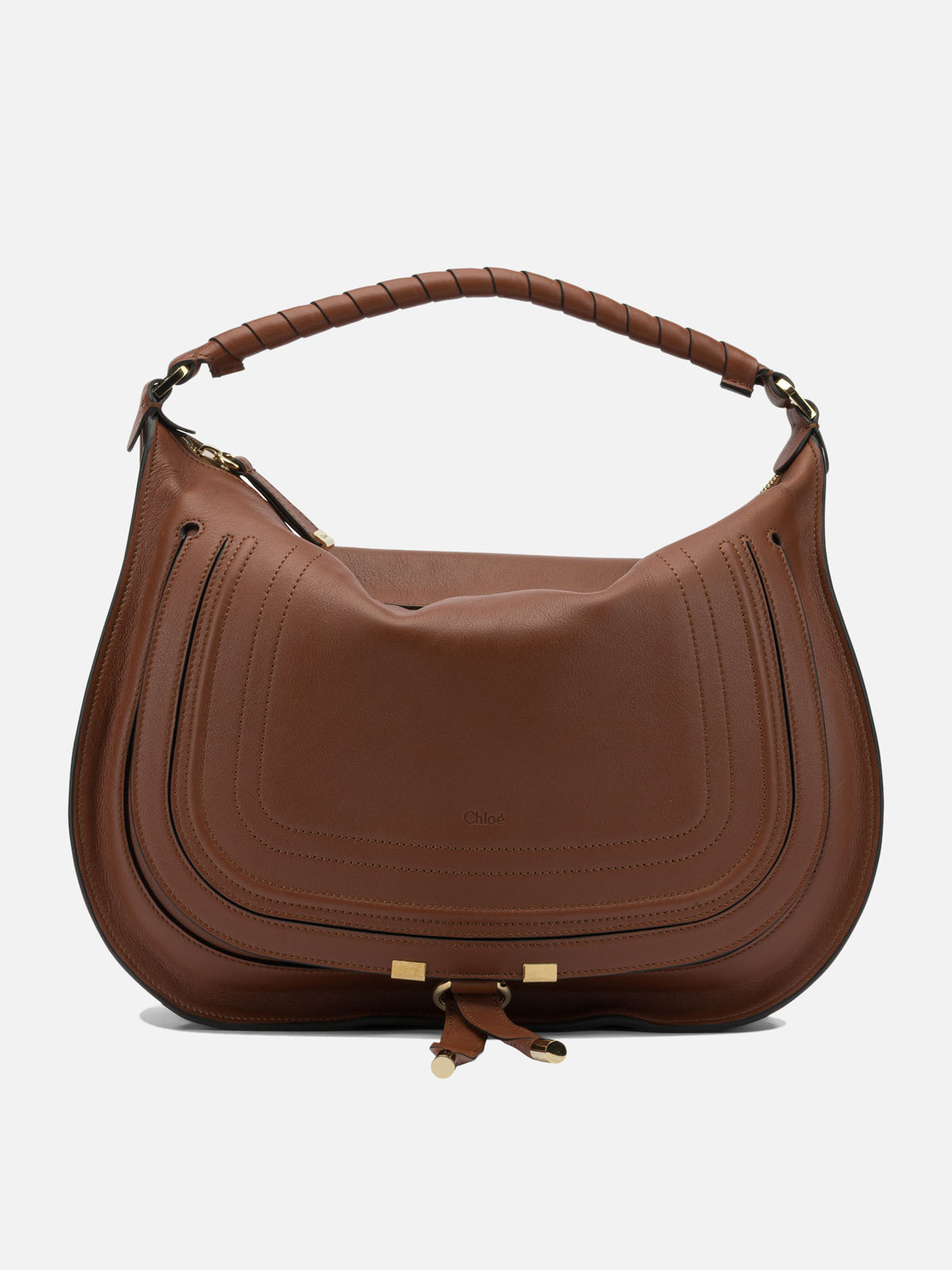 Chloé Medium "Marcie" shoulder bag Brown