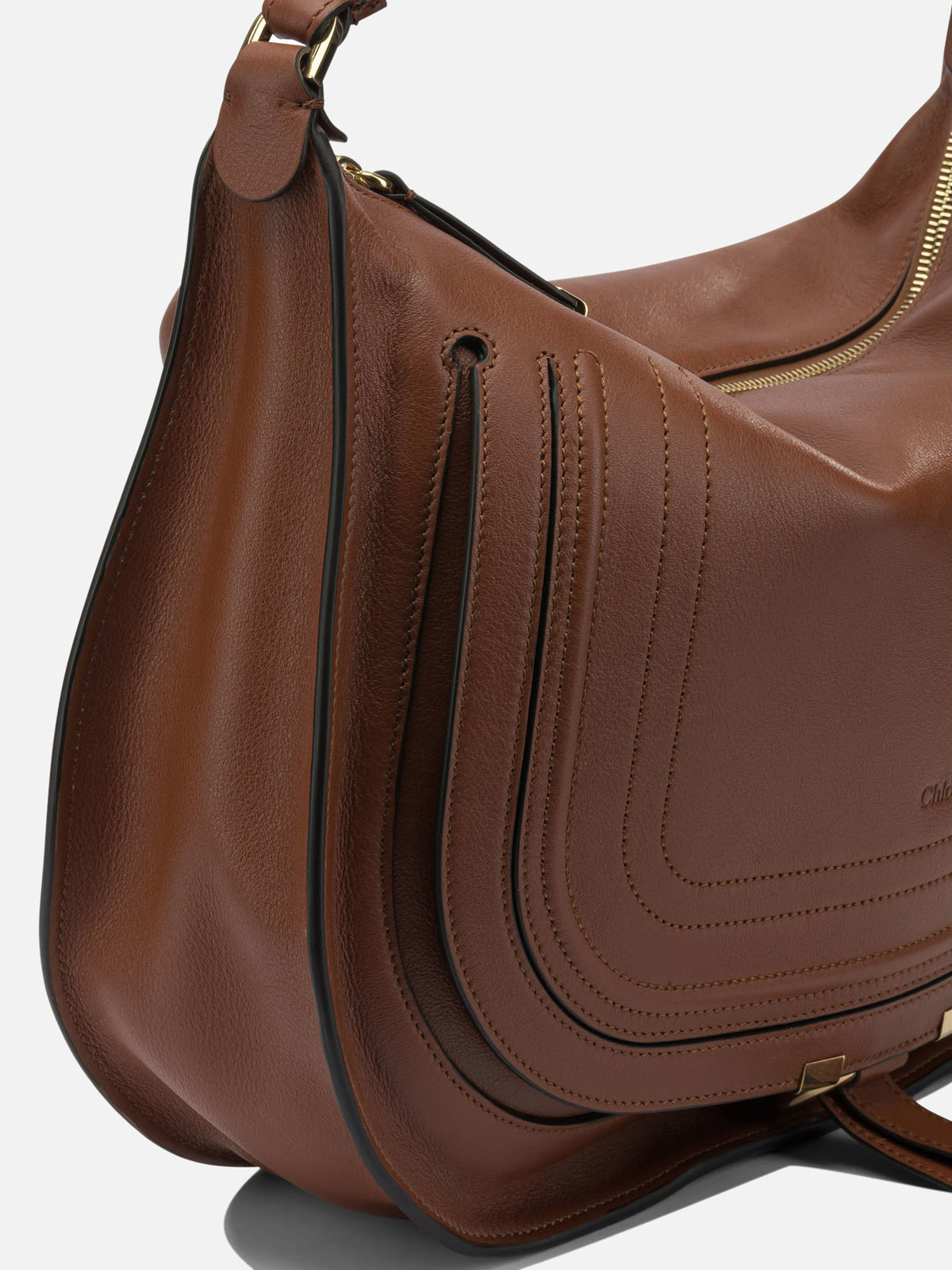 Chloé Medium "Marcie" shoulder bag Brown