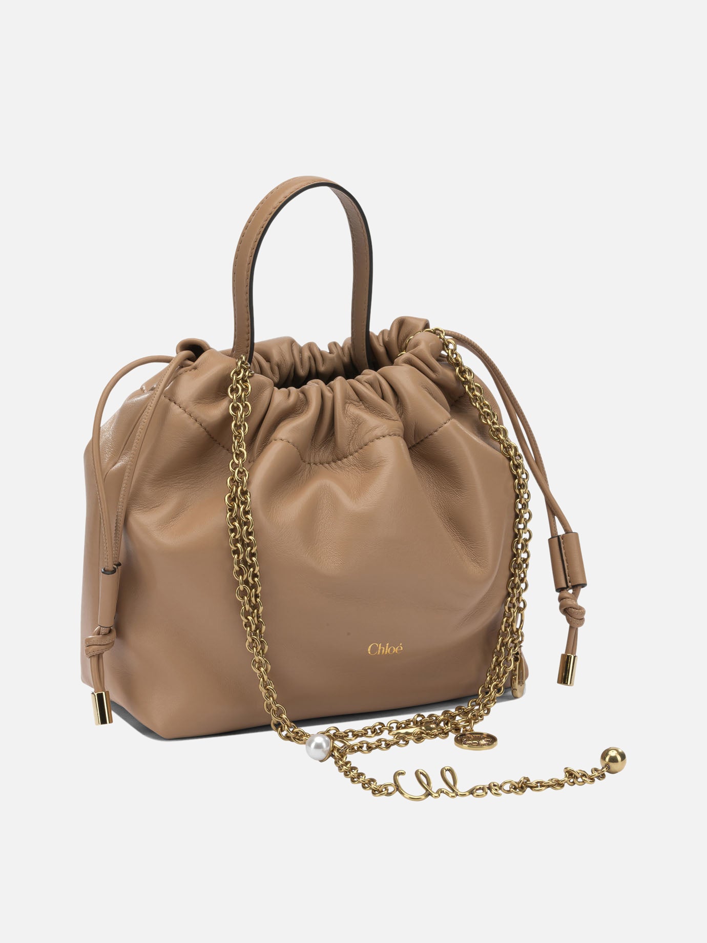 Small bags 100% lamb leather - Lining: 100% calf leather  Beige - Chloé Women | PDP | VIETTI Online Store | thumbnail_2
