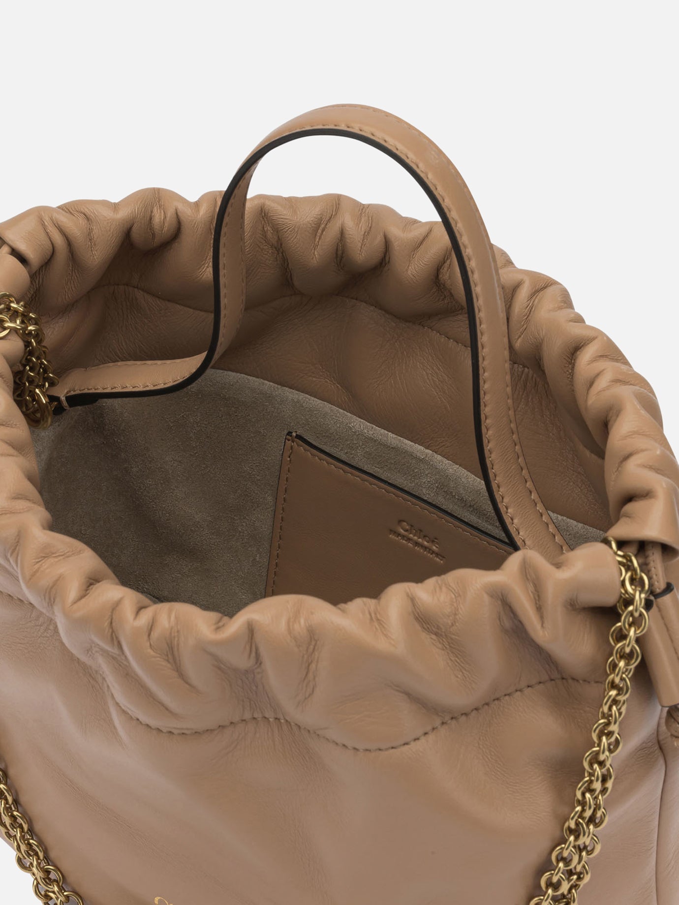 Small bags 100% lamb leather - Lining: 100% calf leather  Beige - Chloé Women | PDP | VIETTI Online Store | thumbnail_5