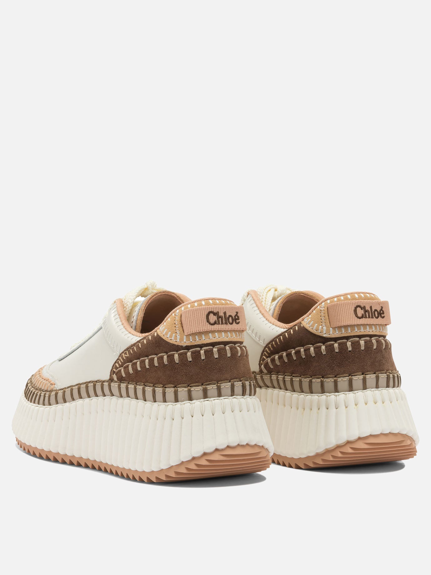Low top sneakers 95% polyester 5% elastane - 100% ethylene vinyl acetate  Beige - Chloé Women | PDP | VIETTI Online Store | Zoom-Modal_4
