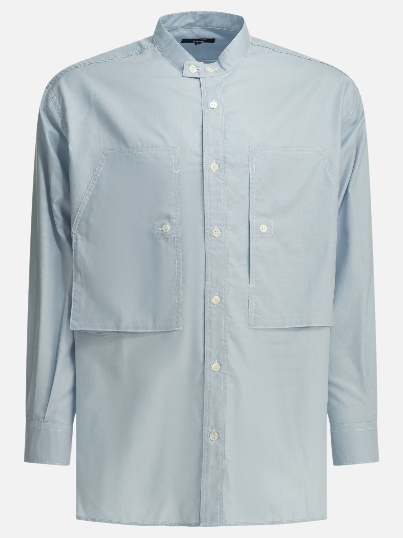 Casual shirts Solid colour  Light blue - Comme Des Garçons Homme Men | PDP | VIETTI Online Store | thumbnail