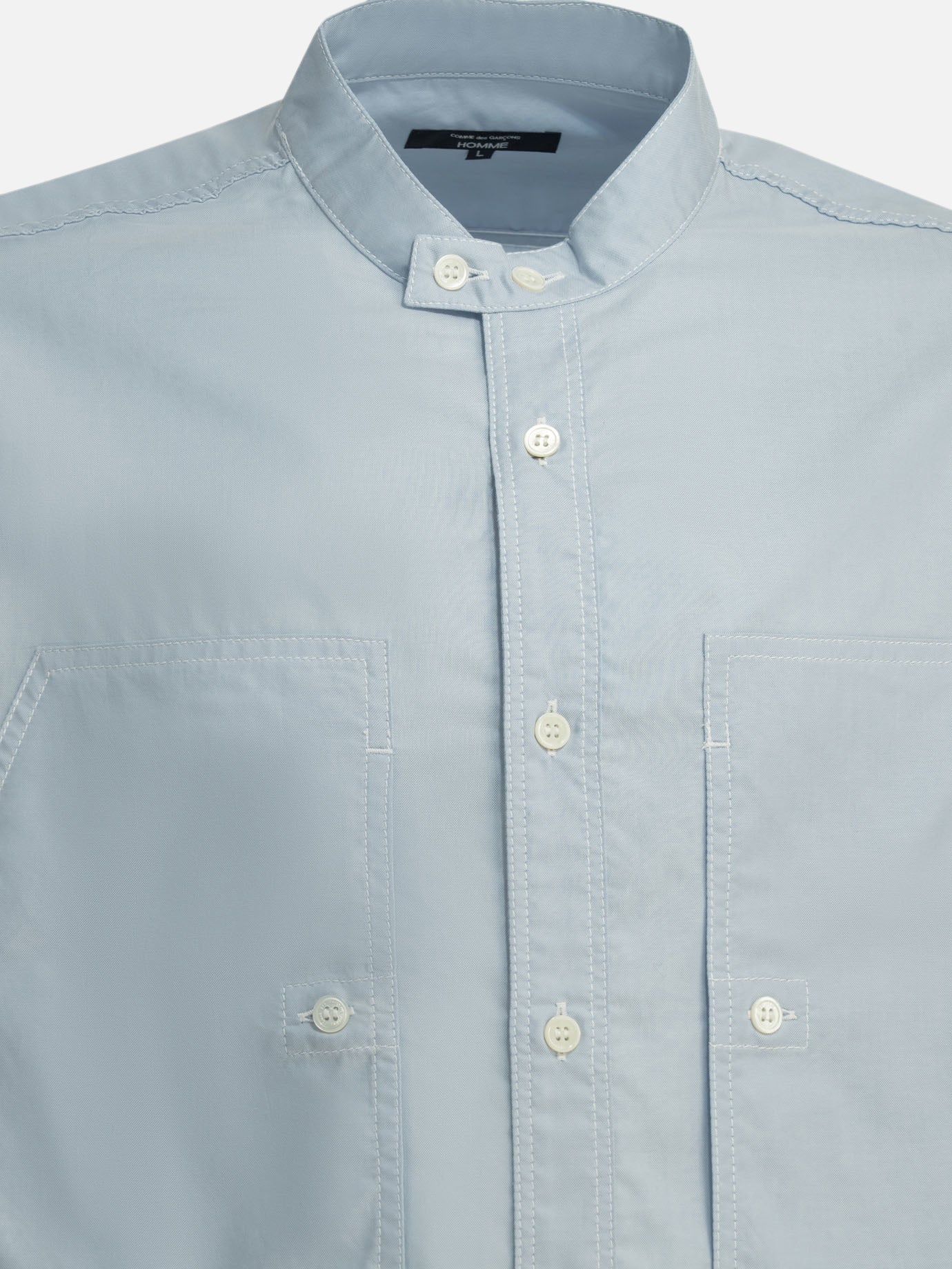 Casual shirts Solid colour  Light blue - Comme Des Garçons Homme Men | PDP | VIETTI Online Store | Zoom-Modal_3
