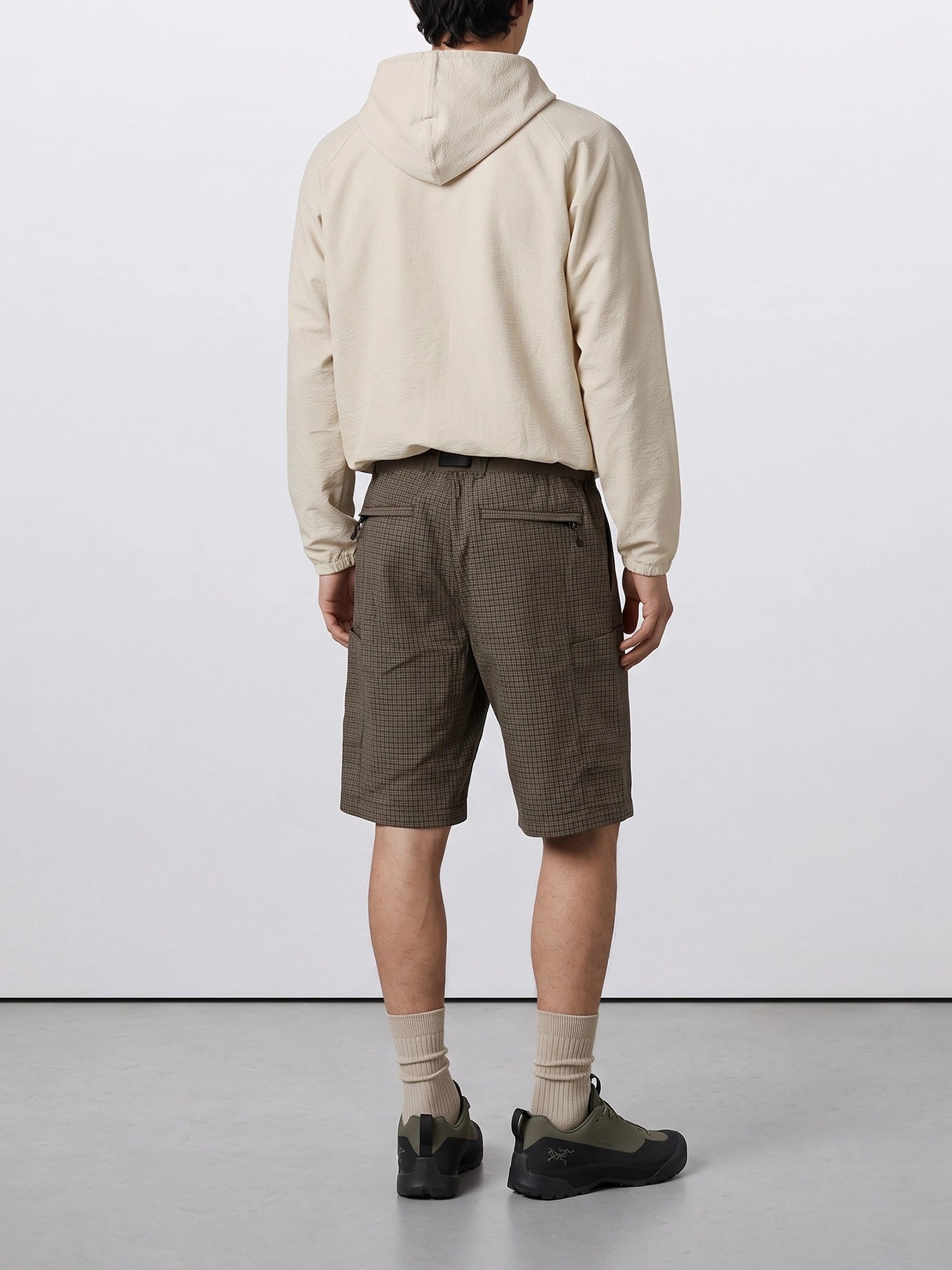 Cargo shorts Check  Brown - Comme Des Garçons Homme Men | PDP | VIETTI Online Store | Zoom-Modal_3
