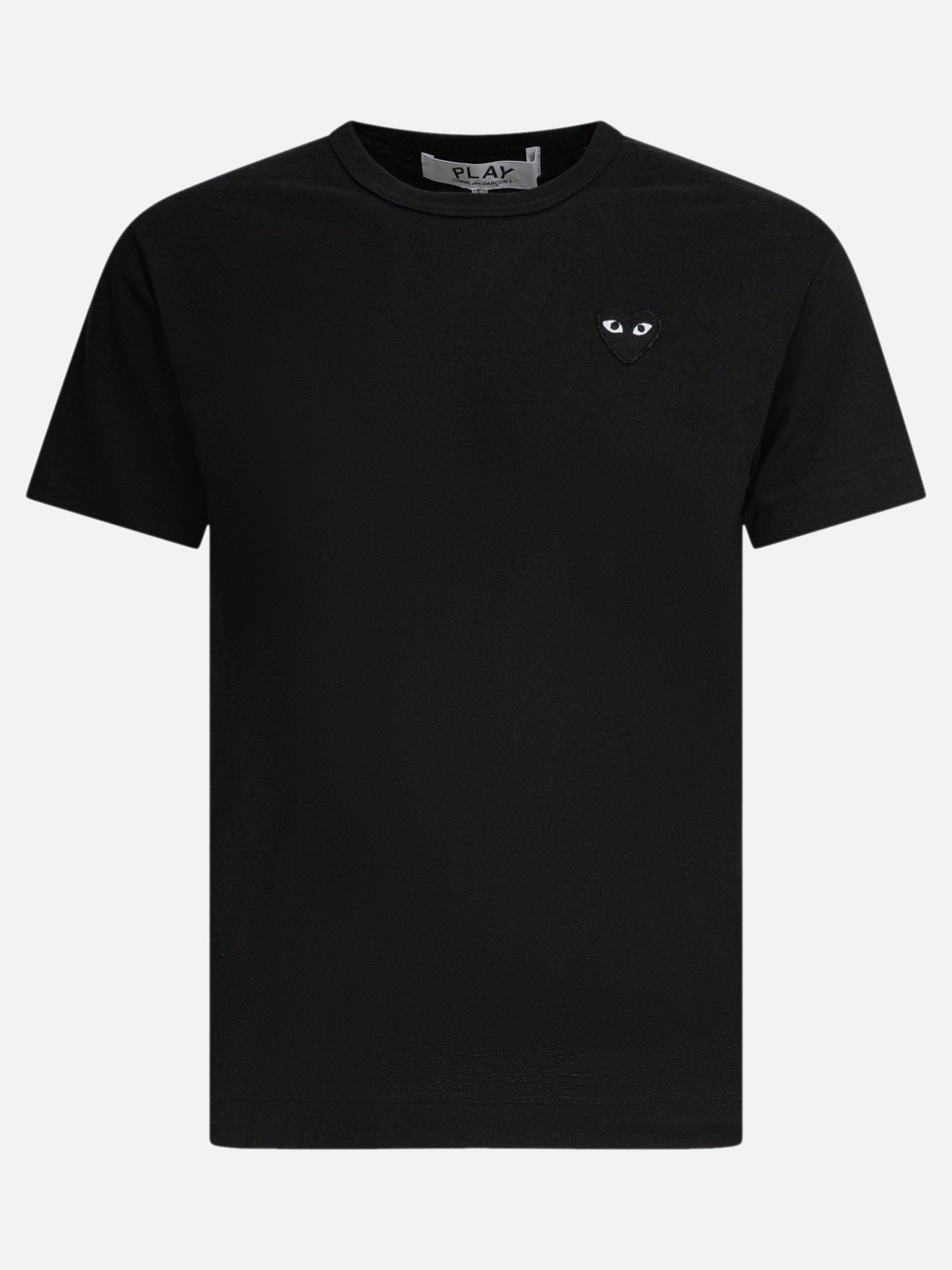 T-shirt girocollo Logo  Nero - Comme Des Garçons Play Uomo | PDP | VIETTI Online Store | thumbnail