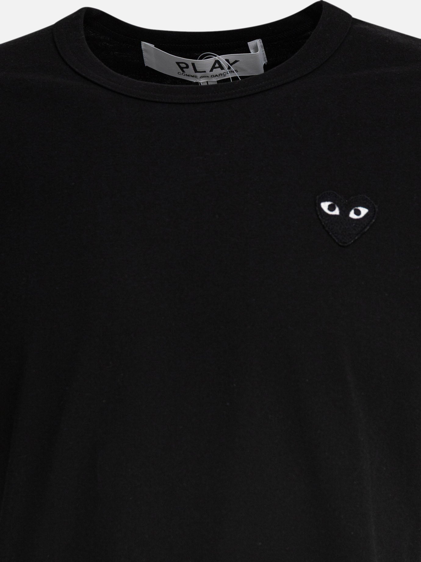 T-shirt girocollo Logo  Nero - Comme Des Garçons Play Uomo | PDP | VIETTI Online Store | thumbnail_3